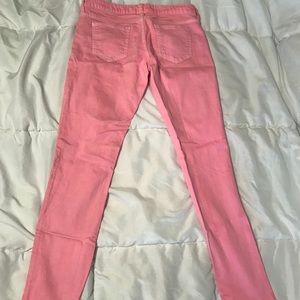 Pink skinny jeans